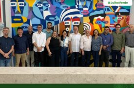 Representantes do Sebrae,  EMAP e da empresa Porto Marinho visitam a Agência Marandu